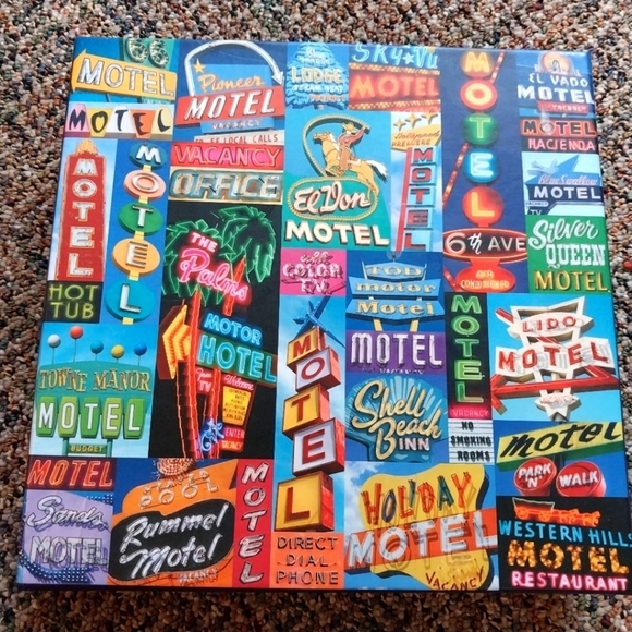Vintage Motel Signs 500 Piece Jigsaw Puzzle - Picture 1 of 5